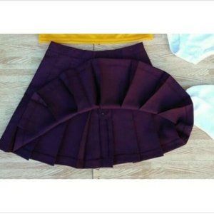 NEW DARK MAROON CHEERLEADER UNIFORM SKIRT 25-26"